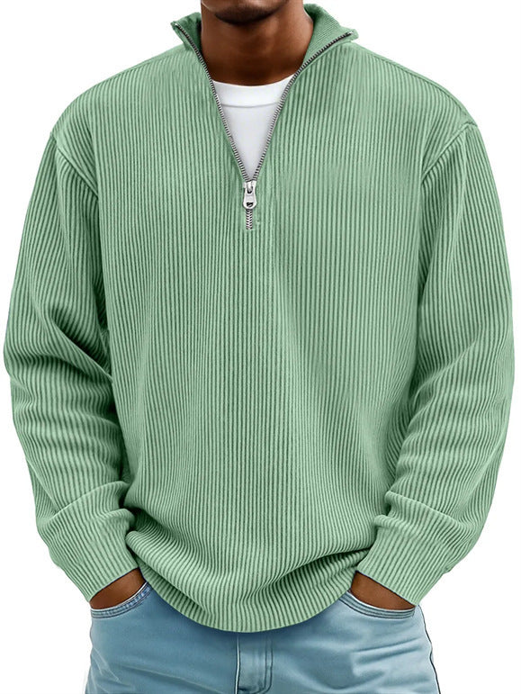 Men's Long Sleeve Corduroy Polo