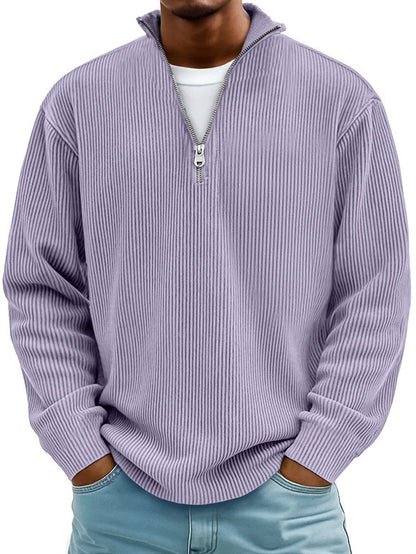 Men's Long Sleeve Corduroy Polo
