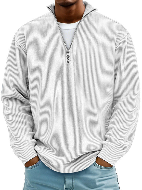 Men's Long Sleeve Corduroy Polo