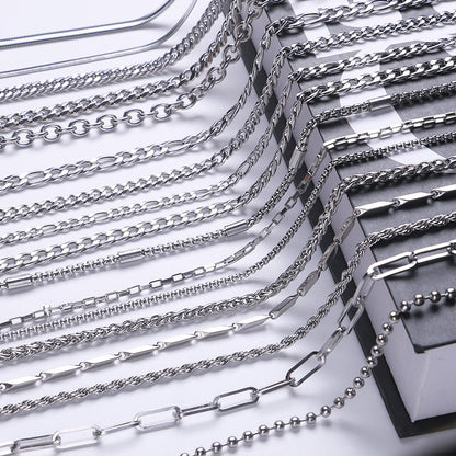 Stainless Steel Geometric Handmade Necklace Chain
