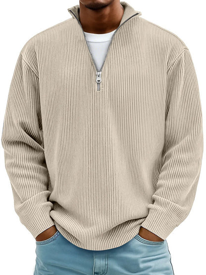 Men's Long Sleeve Corduroy Polo