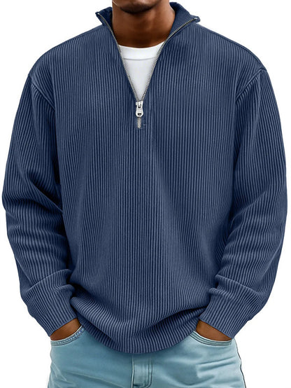 Men's Long Sleeve Corduroy Polo