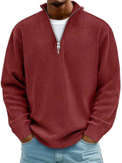 Men's Long Sleeve Corduroy Polo