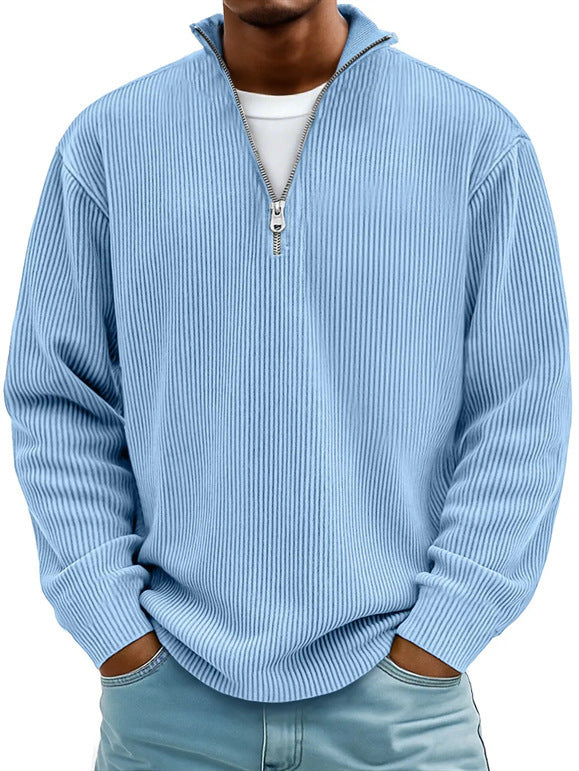 Men's Long Sleeve Corduroy Polo