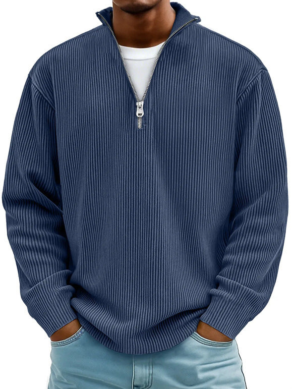 Men's Long Sleeve Corduroy Polo